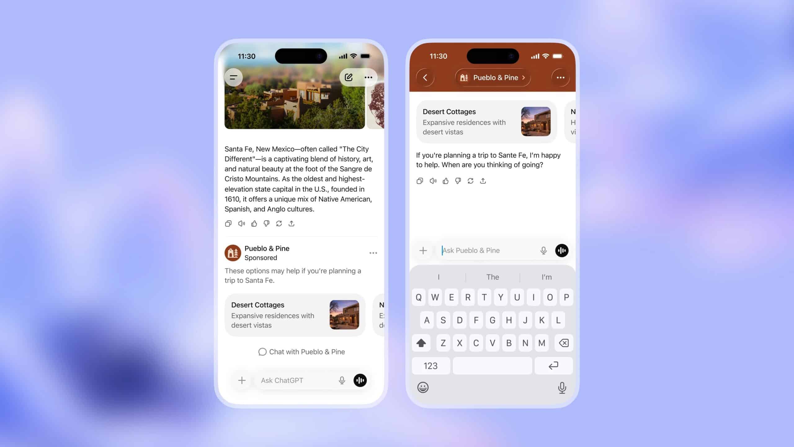 ChatGPT Ads - Placement Example